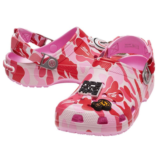 A Bathing Ape Clog "Pink Camo" sneakers