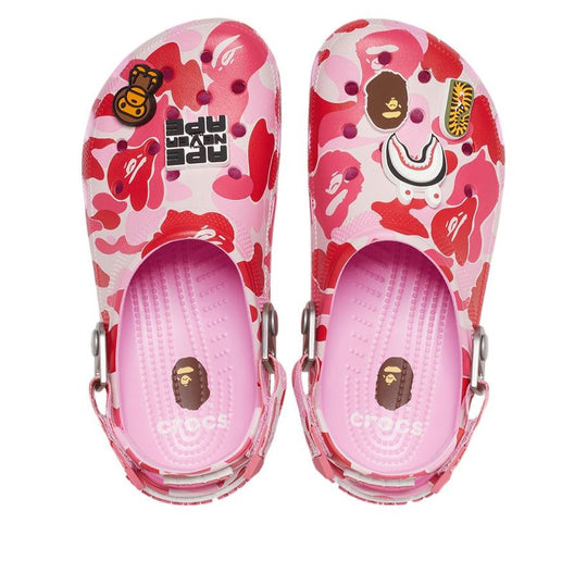 A Bathing Ape Clog "Pink Camo" sneakers