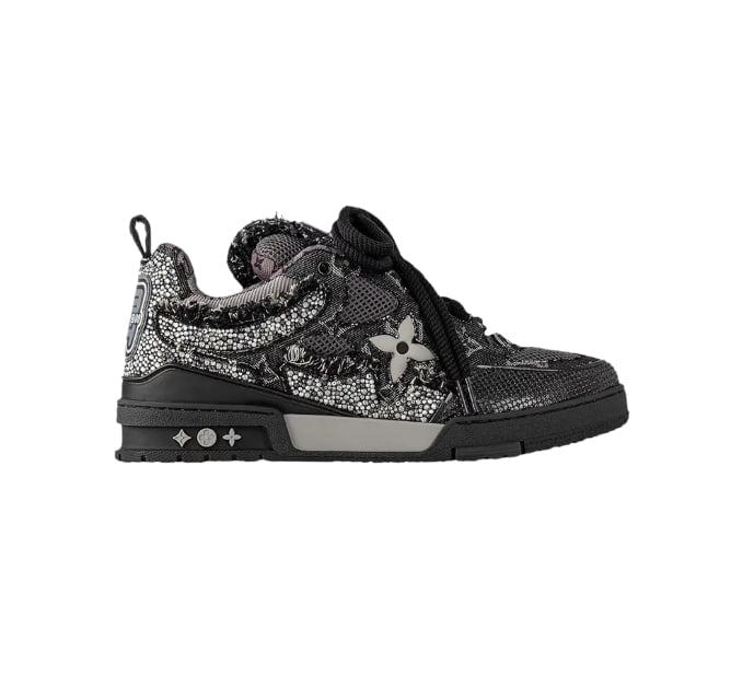 023 Louis Vuitton Skate Sneaker 'Black Swarovski Monogram'