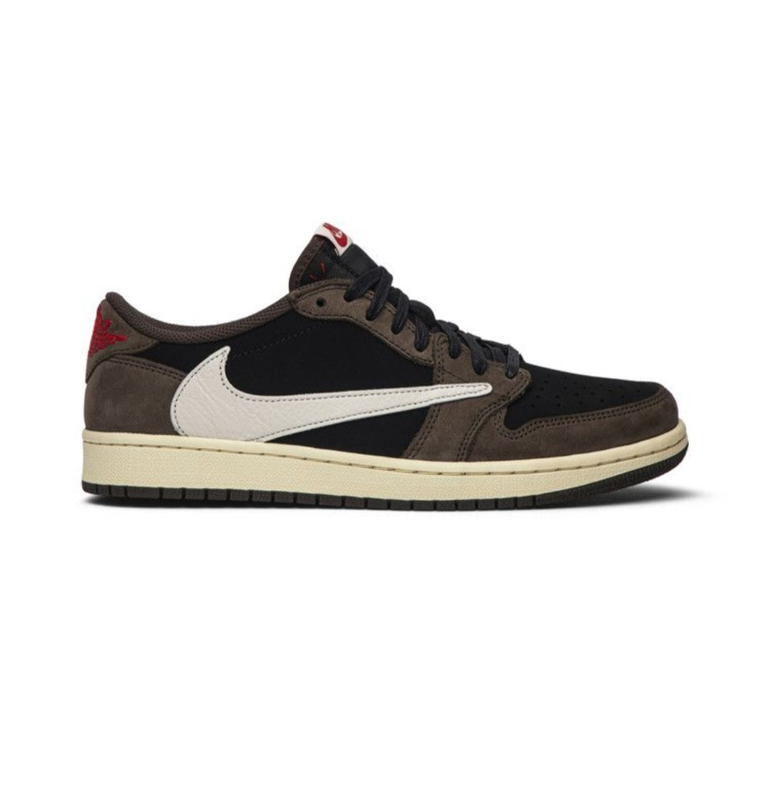 2019 Travis Scott and Jordan Brand collaborate on an Air Jordan 1 Low, taking